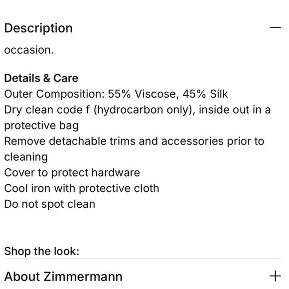 New Zimmermann Cream Black Draw Waist Silk Wide Leg Pants Trousers Size Small 1 - Picture 12 of 15